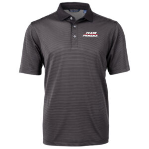 TP Black Virtue Eco Pique Micro Stripe Recycled Polo