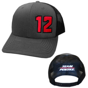 WP #12 Charcoal/Black Trucker Hat