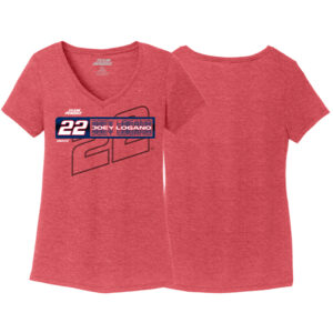 JL Red Frost Ladies V-Neck