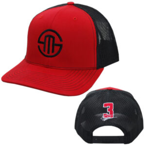 SM #3 Red/Black Logo Trucker Hat