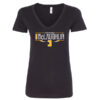 SM Black V-Neck Ladies Tee
