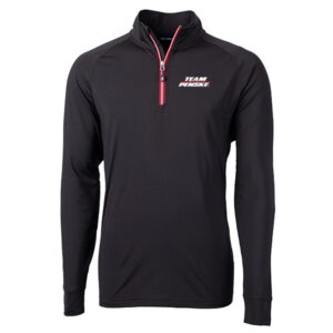 TP Adapt Eco Knit Stretch Recycled BL/RD Quarter Zip Pullover