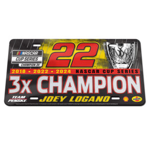 JL 2024 NASCAR Cup Champion Laser Cut License Plate