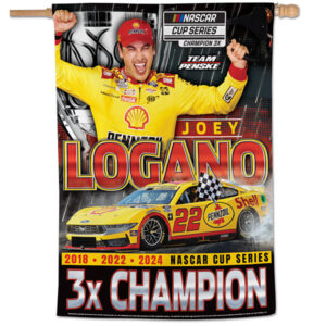 JL 2024 NASCAR Cup Champion 28" X 40" Vertical Banner