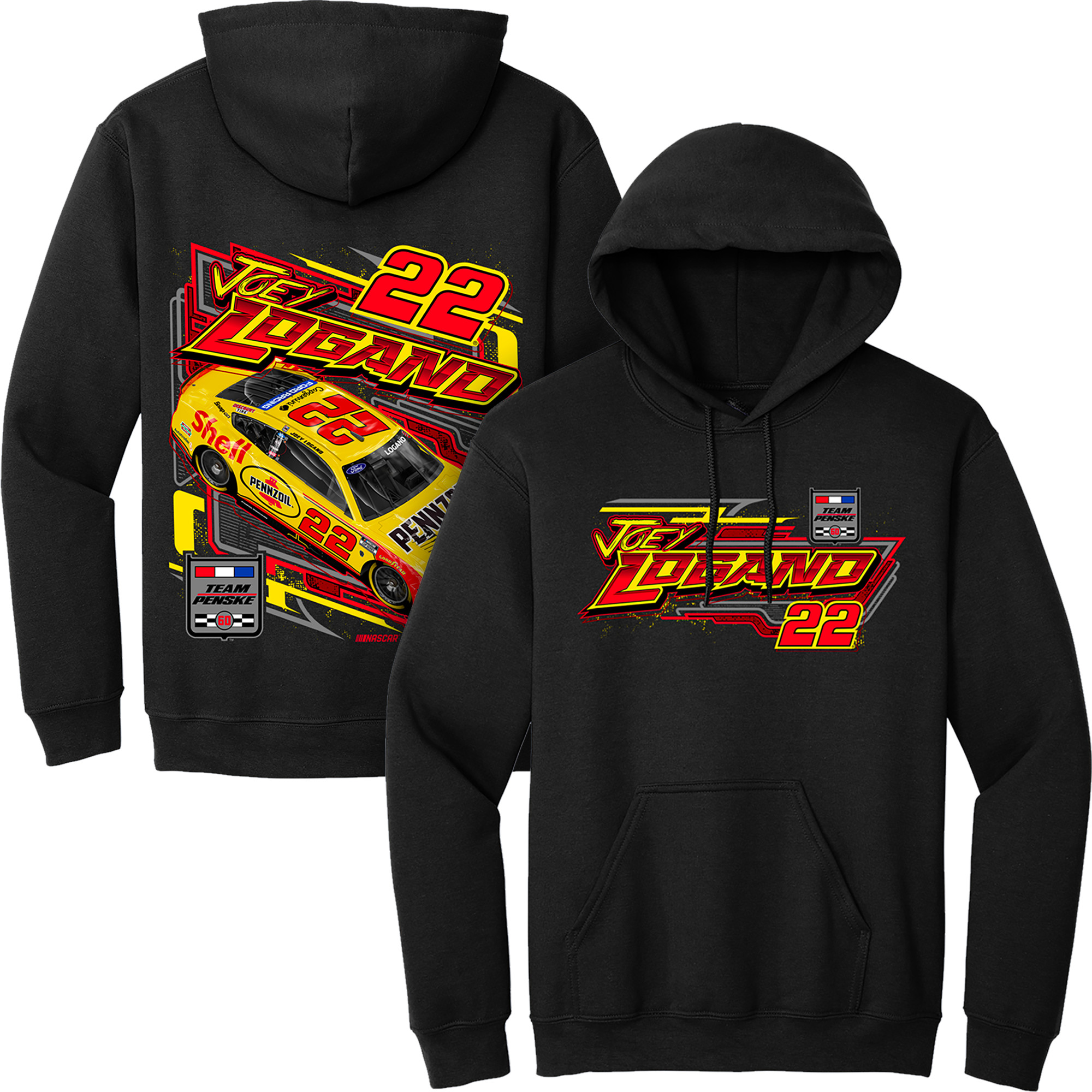 H-24Mellojoy ハンバーガー シークレット JL Shell Pennzoil Flash Hoodie - Team Penske Store