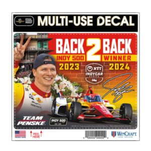 JN 2024 Indy 500 Champ 6" X 6" Decal