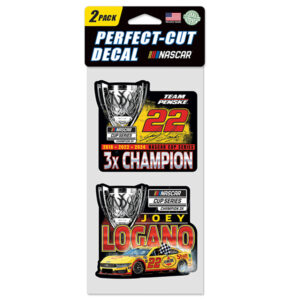 JL 2024 NASCAR Cup Champion 2pk 4" X 8" Decal