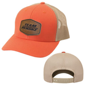 TP Orange/Khaki Range Leather Logo Trucker Hat