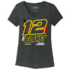 RB Ladies Black Frost V-Neck Tee