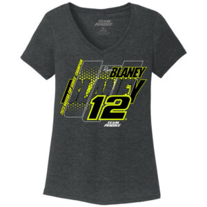 RB Heather Charcoal Ladies V-Neck Tee