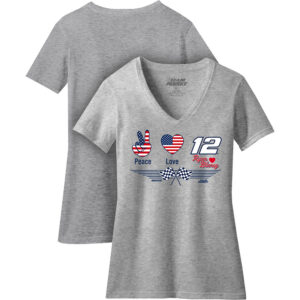 RB Ladies Gray V-Neck Tee