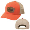 TP Orange/Khaki Range Leather Logo Trucker Hat