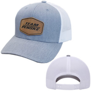TP Gray/White Range Leather Logo Trucker Hat