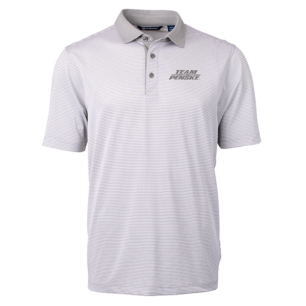TP Silver Virtue Eco Pique Micro Stripe Recycled Polo