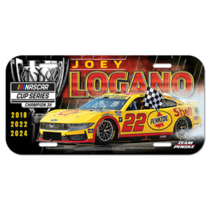 JL 2024 NASCAR Cup Champion Plastic License Plate