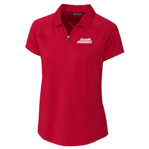 TP C&B Forge Stretch Womens Red Short Sleeve Polo