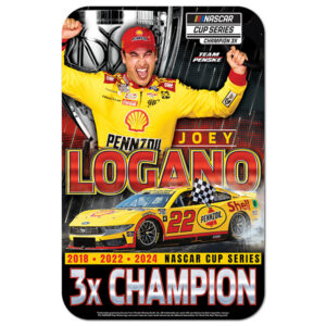 JL 2024 NASCAR Cup Champion 11" X 17" Plastic Sign