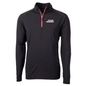 TP Adapt Eco Knit Stretch Recycled BL/RD Quarter Zip Pullover